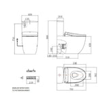 B&H Elong Back to Wall + TOTO S7 Washlet