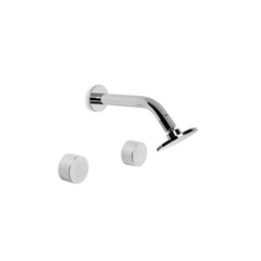 Brodware Halo Shower Set with Rose & Arm
