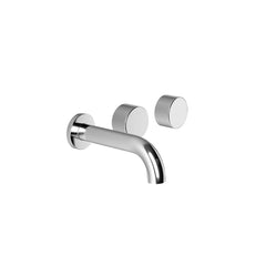 Brodware Halo Wall Tap Set - Offset Spout - Flow Controlled
