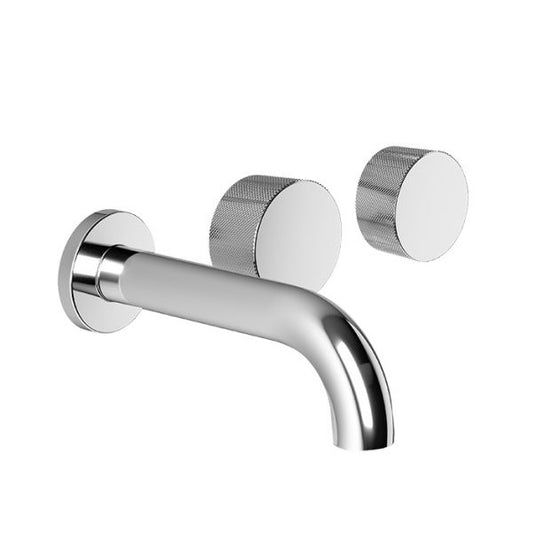 Brodware Halo X Wall Tap Set with Offset Spout - 150mm
