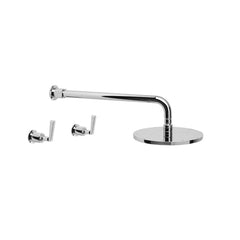 Brodware Industrica Shower Tap Set with 225mm Rose & Arm