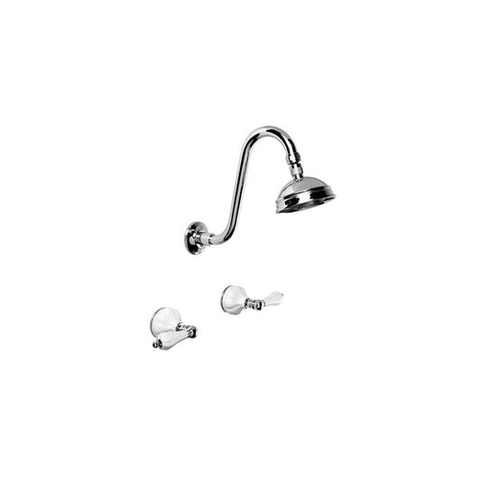 Brodware Paris Shower Tap Set with 100mm Rose & Arm