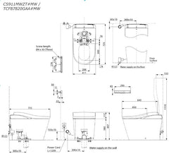 TOTO Neorest LS Luxurious Smart Toilet - Matt White
