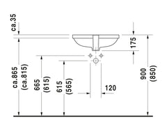 Duravit D-Code Undermount Basin
