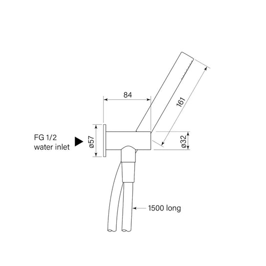Faucet Strommen Bremont Hand Shower on Adjustable Hook - Micro