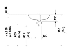 Duravit D-Code Undermount Basin