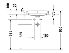 Duravit Happy D.2 Plus Above Counter Basin