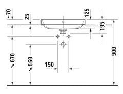 Duravit Happy D.2 Plus Above Counter Basin