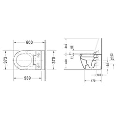 Duravit ME by Starck SensoWash Slim Floor Mounted Toilet