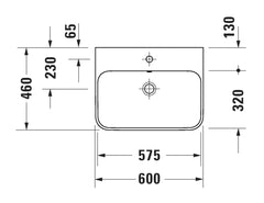 Duravit Happy D.2 Plus Above Counter Basin