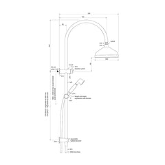 Faucet Strommen Cascade 900 Dual Shower System