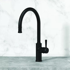 Faucet Strommen Cascade Curved Sink Mixer with Pull Out