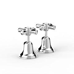 Faucet Strommen Cascade Hob Taps with Cross Handles