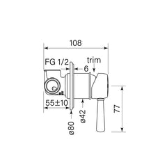 Faucet Strommen Cascade Wall Mixer