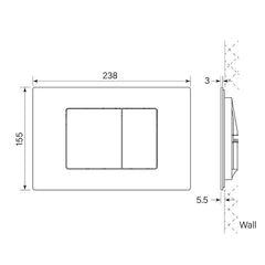 Faucet Strommen Dual Flush Toilet Plate