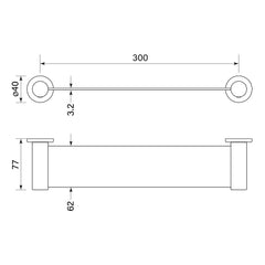 Faucet Strommen Pegasi 300mm Narrow Shower Shelf