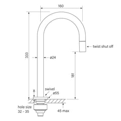 Faucet Strommen Pegasi Prep Tap