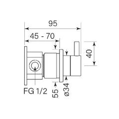 Faucet Strommen Zeos Diverter Switch