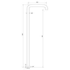 Faucet Strommen Zeos Floor Bath Spout