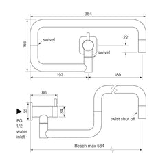 Faucet Strommen Zeos Pot Filler