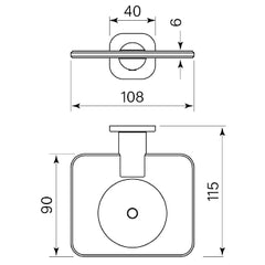 Faucet Strommen Zeos Soap Dish