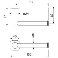 Faucet Strommen Zeos Toilet Roll Holder
