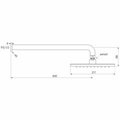 Faucet Strommen Zeos Wall Shower