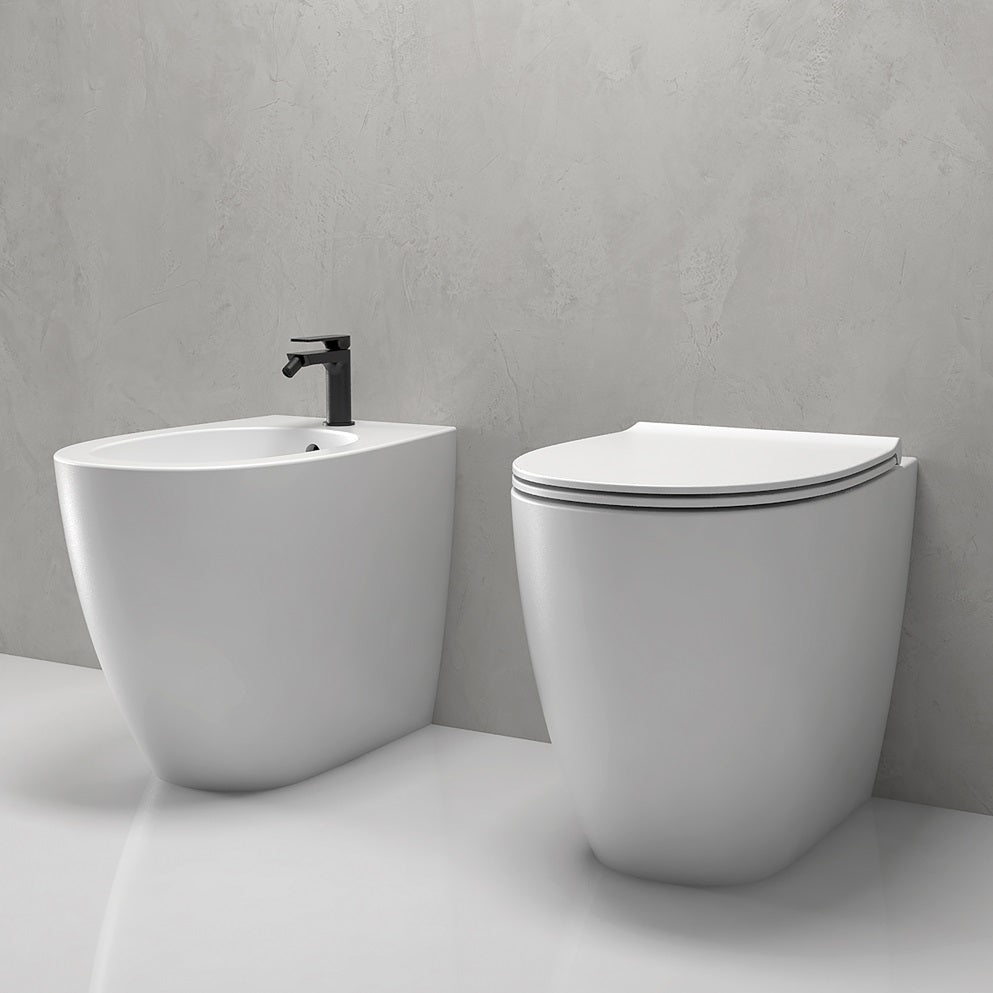 Globo 4All SENZABRIDA Wall Faced Toilet - Matte White