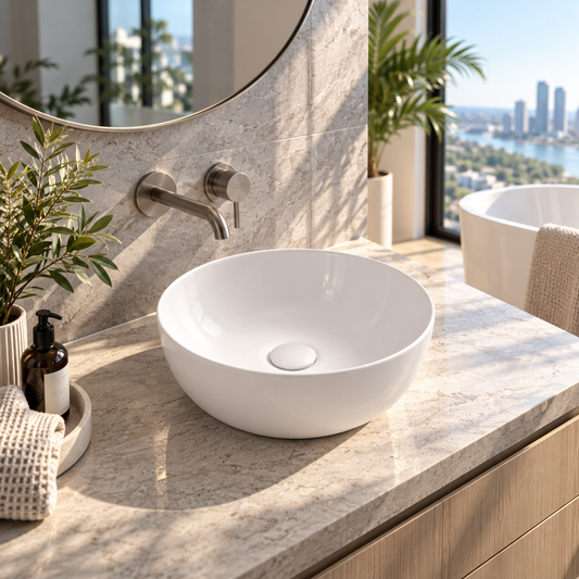 Globo T-Edge 370 Round Inset Basin