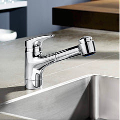 Hansa Mix Kitchen Mixer + Pull Out Spray