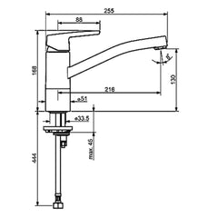 Hansa Polo Neu Kitchen Mixer