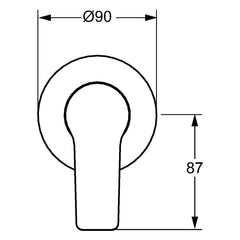Hansa Twist Shower Mixer Matte Black