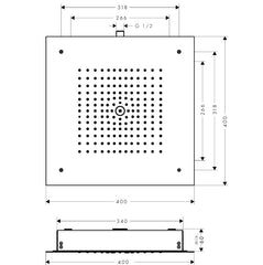 Hansgrohe Raindance Overhead Shower 400/400 1jet