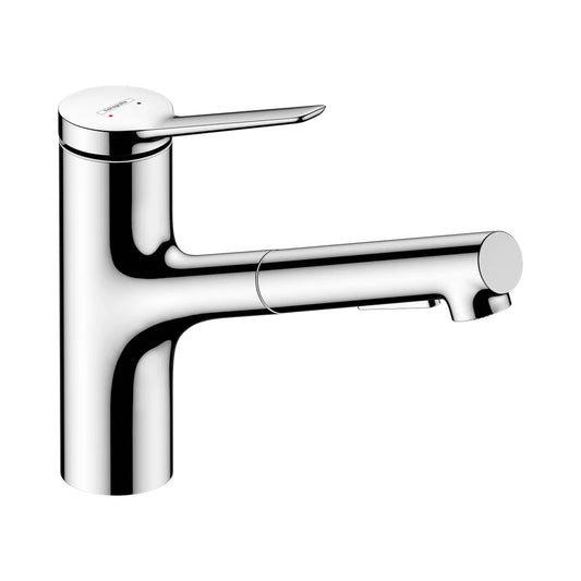 Hansgrohe Zesis M33 — Single-Lever Kitchen Mixer 150 Pull Out Spray 2jet - Chrome