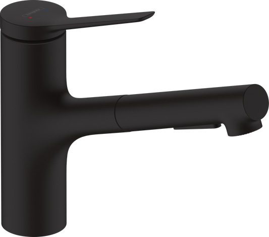 Hansgrohe Zesis M33 — Single-Lever Kitchen Mixer 150 Pull Out Spray 2jet - Chrome