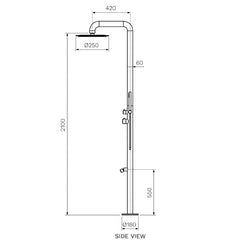 Parisi Envy II Outdoor Shower Column