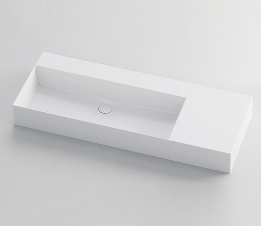 Studio Bagno Shard 102 X Plan — Wall-Hung Basin — Left