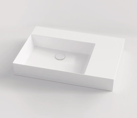 Studio Bagno Shard 81 X Plan — Wall-Hung Basin — Left