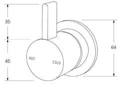 Sussex Taps Calibre Wall Mixer