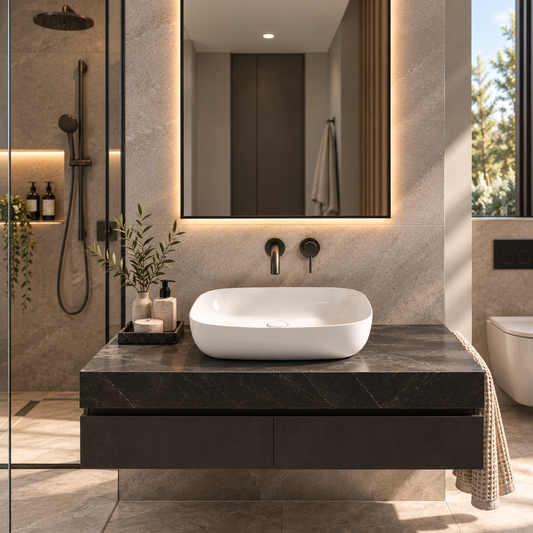 Globo T-Edge 500 Soft Rectangular Above Counter Basin