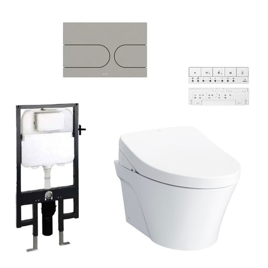 TOTO Avante Wall Hung Rimless Toilet with S7 Washlet Package