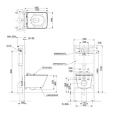 TOTO Soft Square Wall Hung Toilet