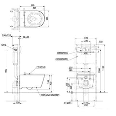 TOTO Contemporary I Wall Hung Toilet