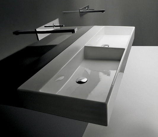 Studio Bagno Unlimited 140 V2 — Double Bowl Wall-Hung Basin