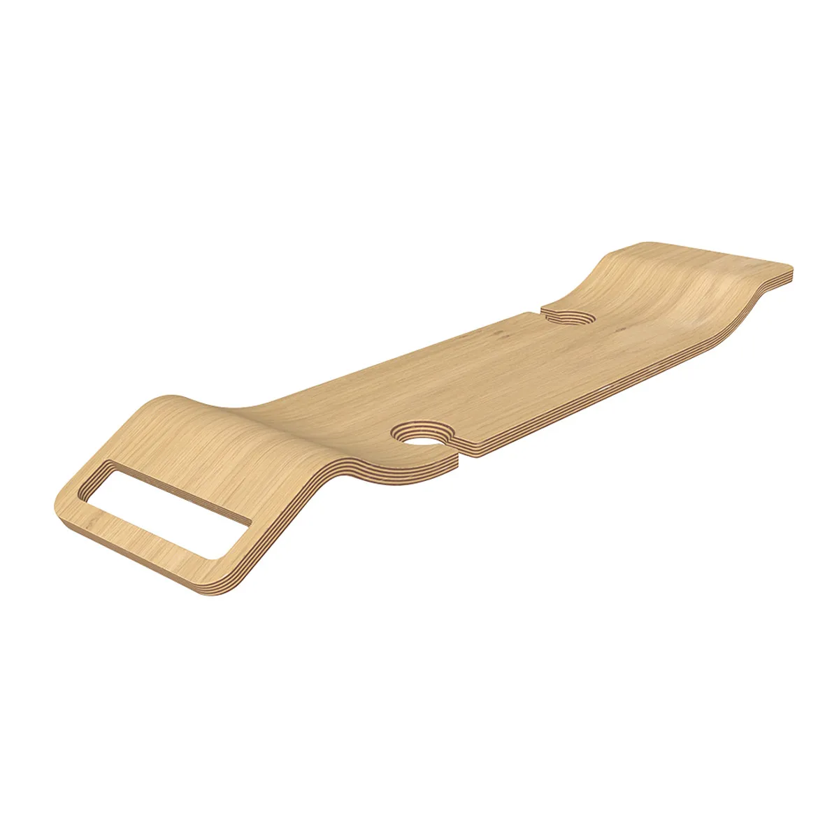 Victoria +Albert Tombolo 09 bath rack oak finish
