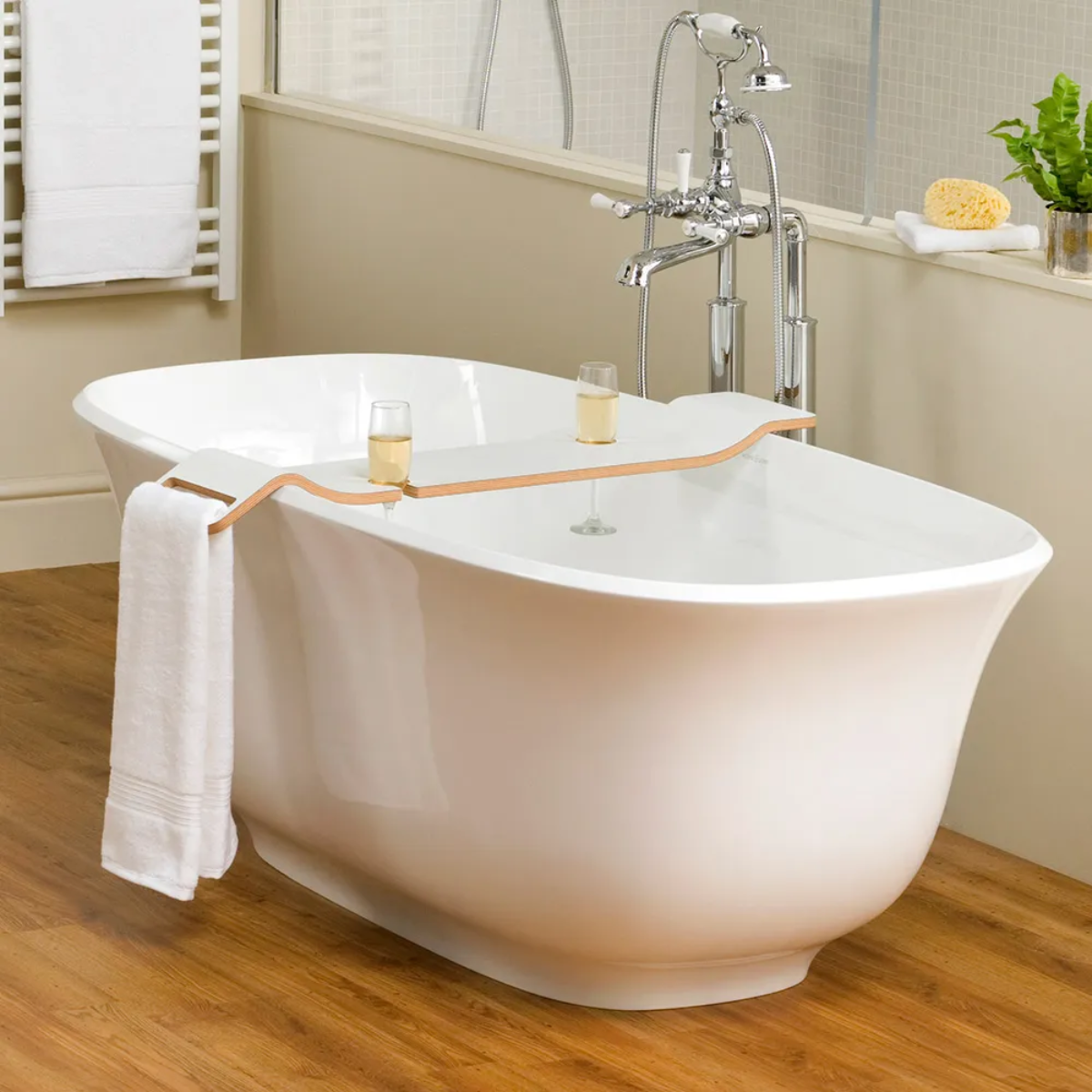 Victoria +Albert Tombolo 09 bath rack white lifestyle