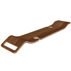 Victoria +Albert Tombolo 11 bath rack walnut finish
