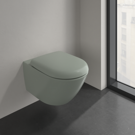 Villeroy & Boch Antao Wall Hung Toilet - Morning Green