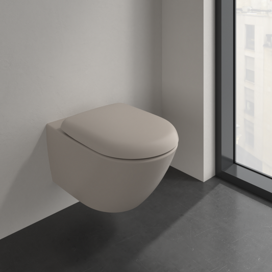 Villeroy & Boch Antao Wall Hung Toilet - Almond