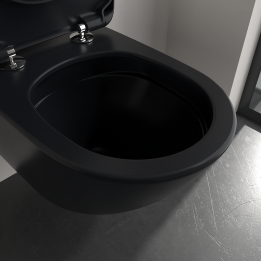Villeroy & Boch Antao Wall Hung Toilet - Pure Black
